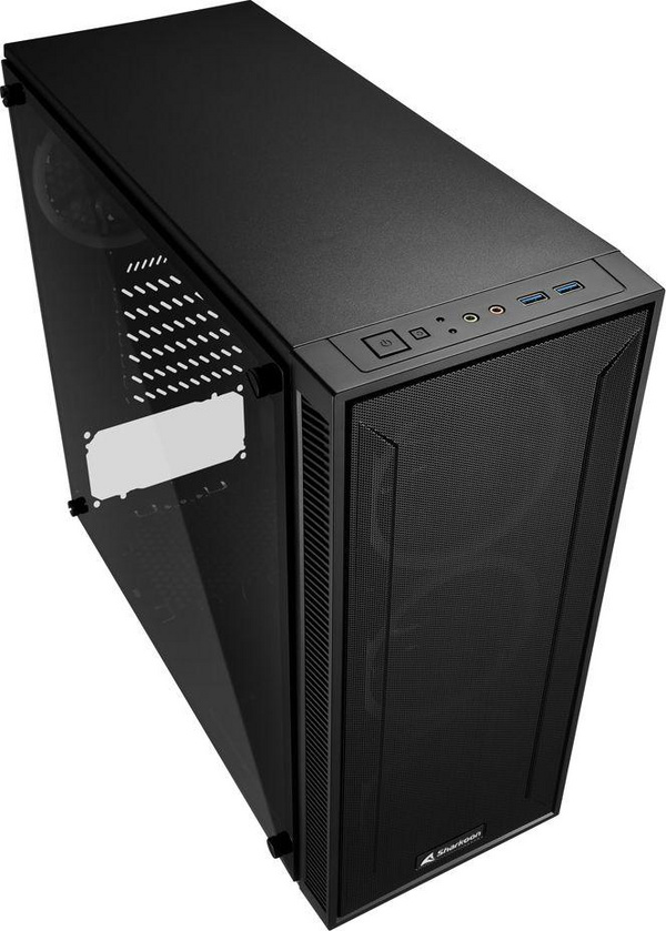 Kasë Sharkoon Sharkoon TG4M RGB ATX, e zezë 