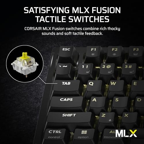 Tastierë gaming Corsair K65 Plus Wireless, mekanike 75%, RGB, e zezë