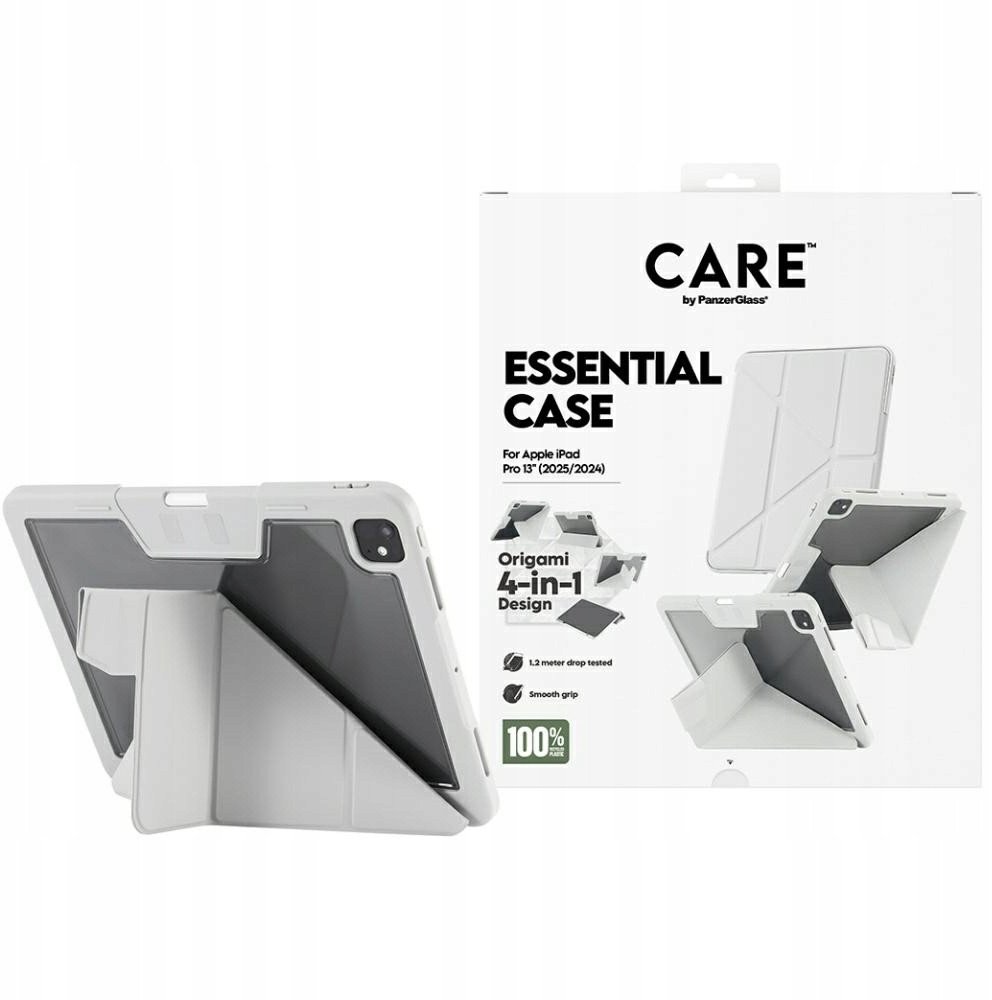 Mbulesë tablet CARE by PanzerGlass Essential, për iPad Pro 13" 2024 2025, gri