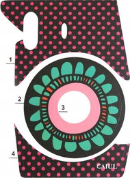 Sticker lëkure LOVE INSTANT për kamera Fujifilm Instax Mini 8, set 4 pjesë, i zi