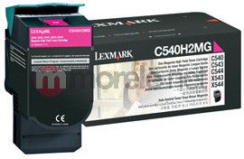 Kasetë toneri Lexmark C540H2MG, magenta, rendiment i lartë, 2000 faqe