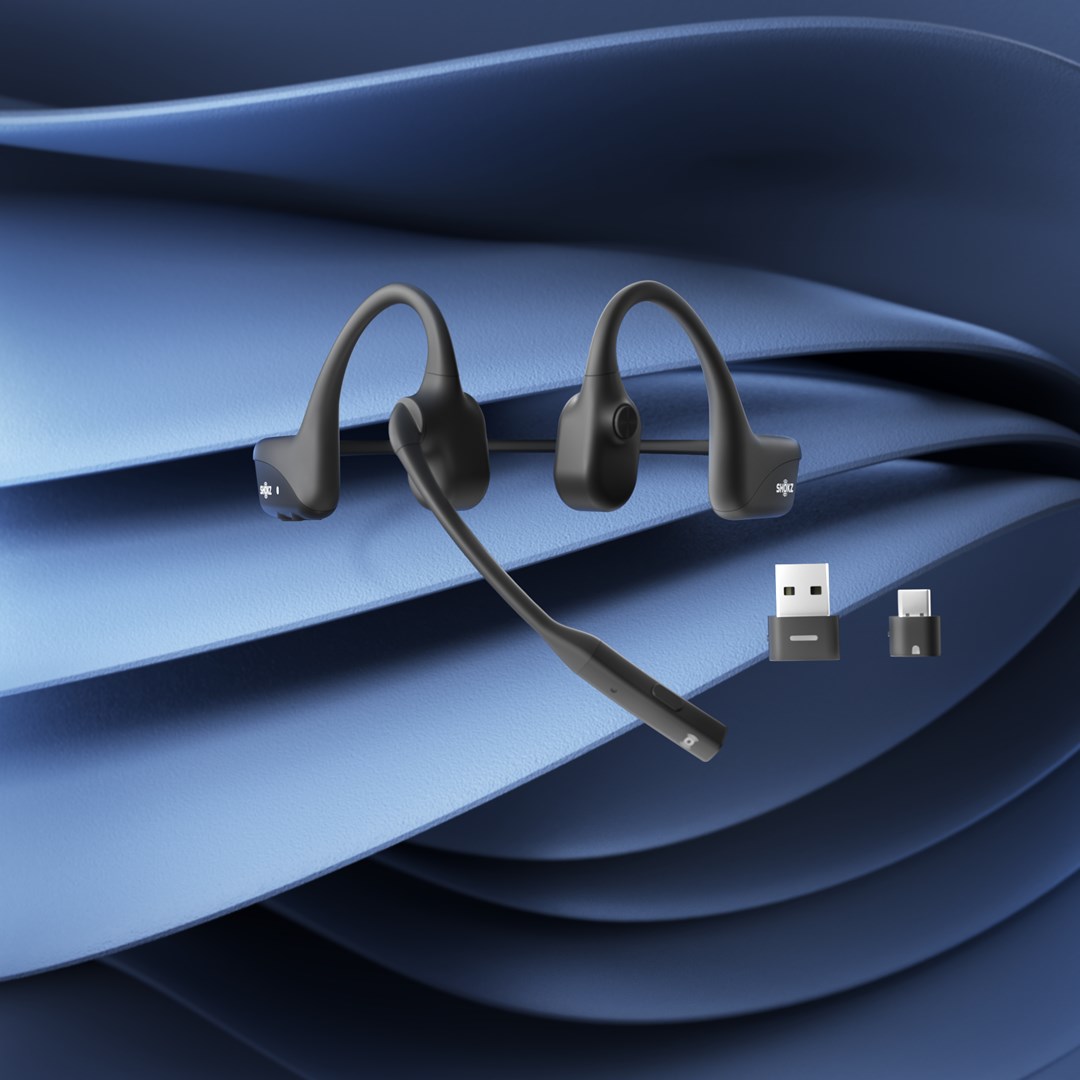 Kufje Shokz OpenComm2 UC, Wireless, të zeza