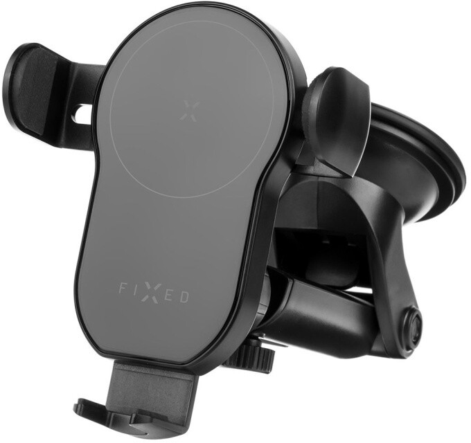 Mbajtës automatik me karikim wireless FIXED Matic XL, 15W, i zi