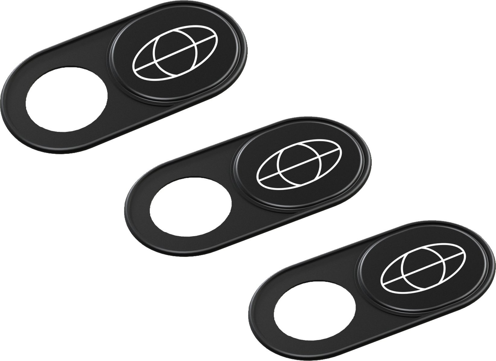 Kapak webcam TerraTec Protect yourself, set 3 copë, i zi