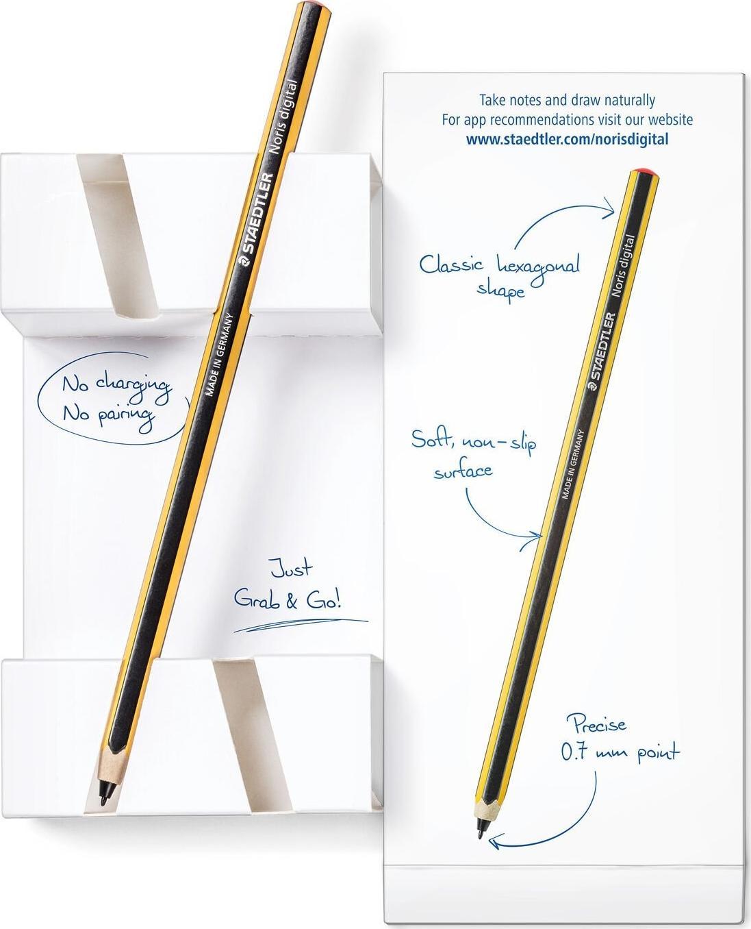 Stilolaps digjital Staedtler Noris Digital, EMR, 0.7mm, i zi verdhë