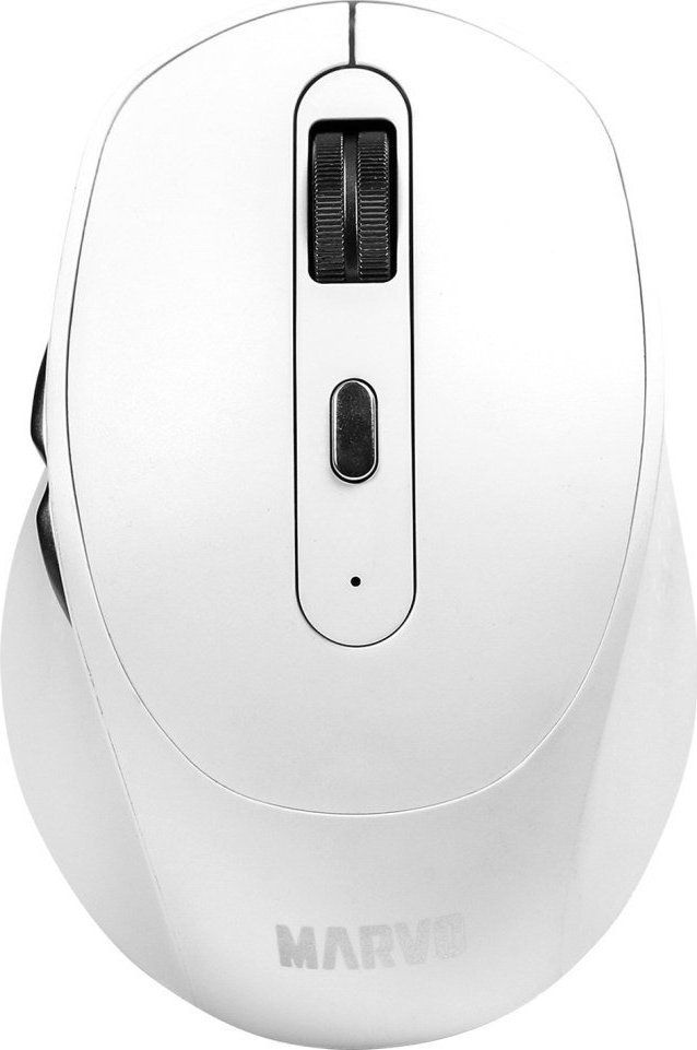 Mouse pa kabllo Marvo WM106W, 1600DPI, Bluetooth dhe 2.4GHz, i bardhë