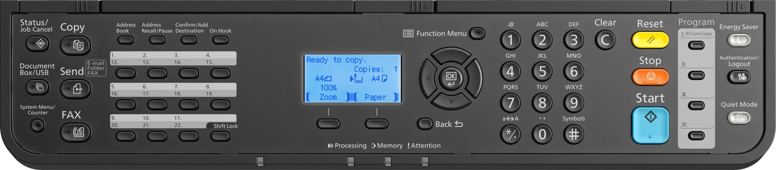 Printer multifunksional Kyocera ECOSYS MA4000fx, laser A4, 40 fpm, i bardhë