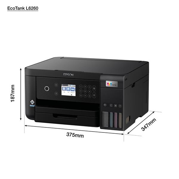 Printer multifunksional Epson Ecotank L6260, Wi‑Fi, duplex, i zi