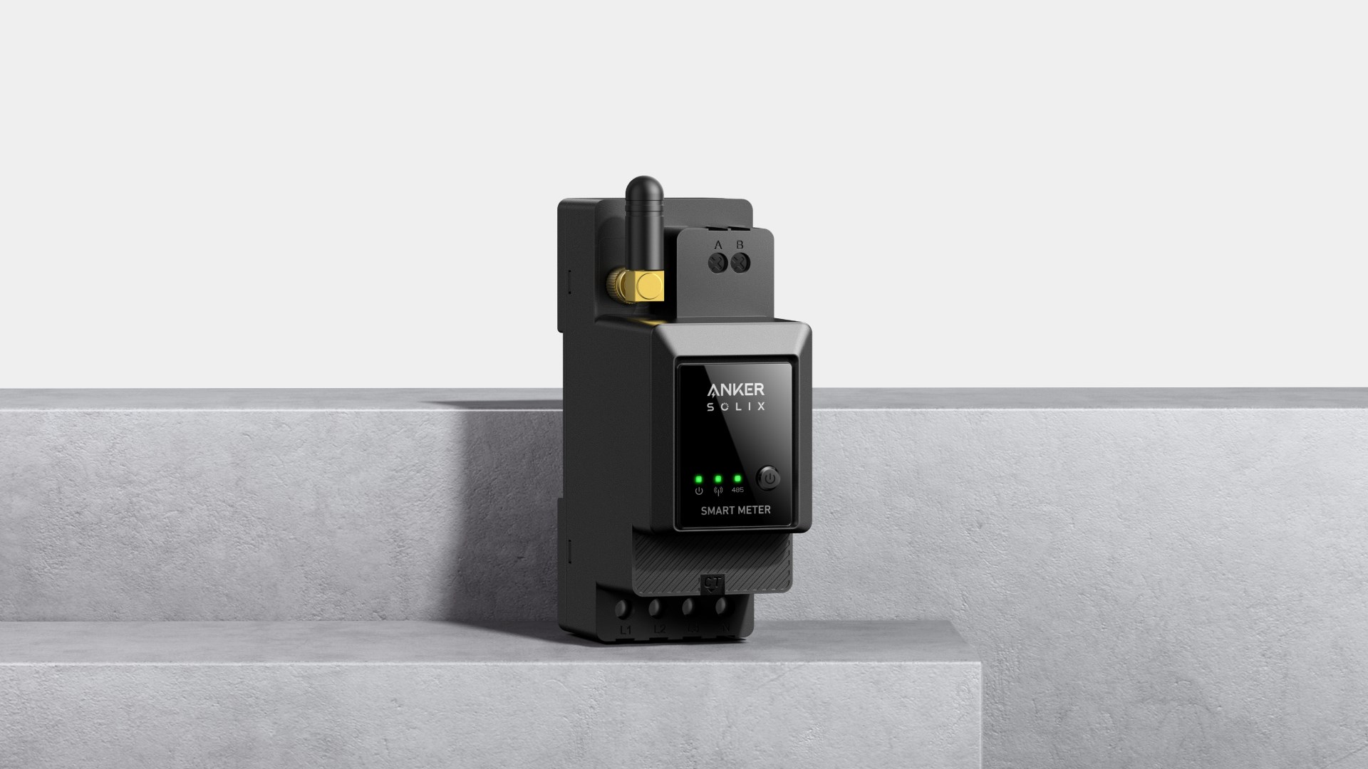 Matës inteligjent energjie Anker SOLIX Smart Meter, monitorim në kohë reale, i zi