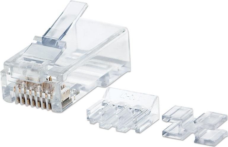 Plug modular rrjeti Intellinet RJ45 8P8C Cat6A UTP, set 80 copë, i tejdukshëm