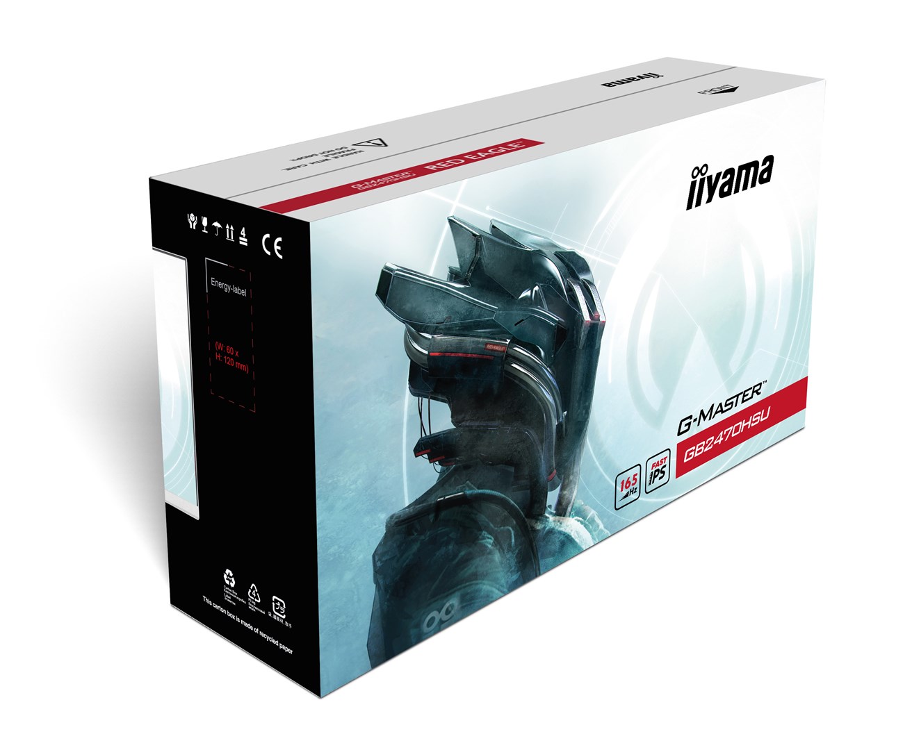 Monitor iiyama GB2470HSU-W5, 23", 1920 x 1080, Full HD, 165 Hz, i bardhë