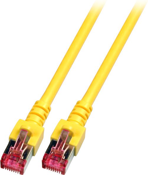 Kabllo EFB Patchcord (K5511.0,5), Cat.6, S/FTP, PIMF, 0.5m, e verdhë