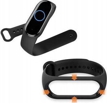 Rrip silikoni Xiaomi Mi Band 5 6 7, për smart band, krem