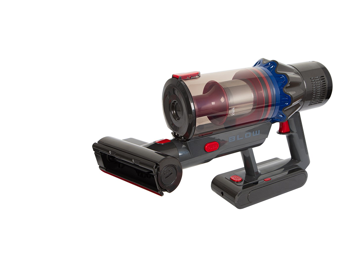 Fshesë me bateri Blow UP450, 450W, 0.8L, gri blu