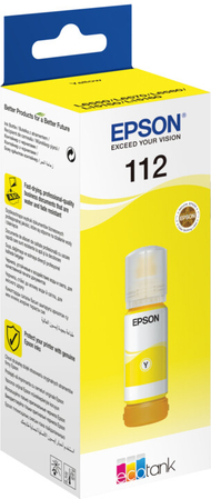Ngjyrë për printer Epson C13T06C44A, EcoTank 112, e verdhë