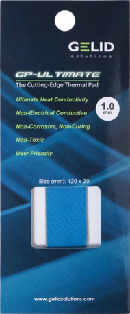 Pad termik Gelid Solutions GP-Ultimate, 120x20mm, trashësi 1.0mm, blu