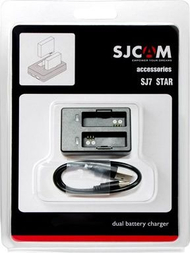 Двоен полнач за батерија SJCAM SJ6 Legend, micro USB, LED индикатор, црн