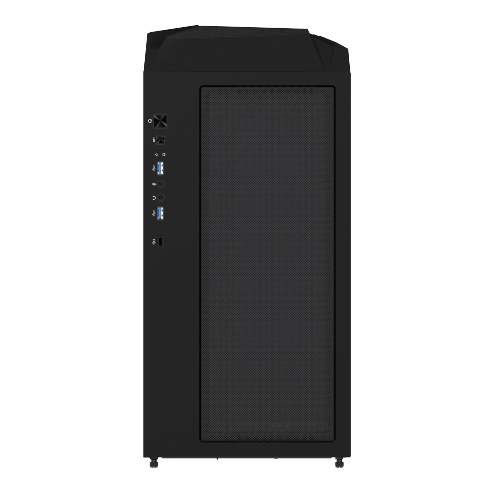 Kasë për PC GIGABYTE C301 GLASS, e zezë