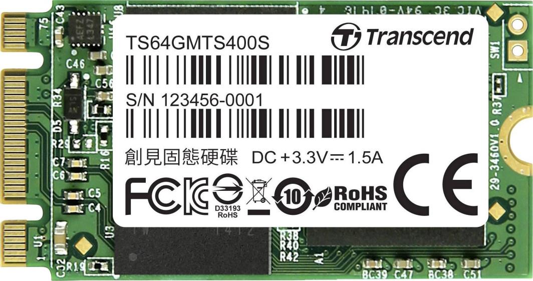 Disk SSD Transcend MTS400, 64GB, M.2 2242 SATA III