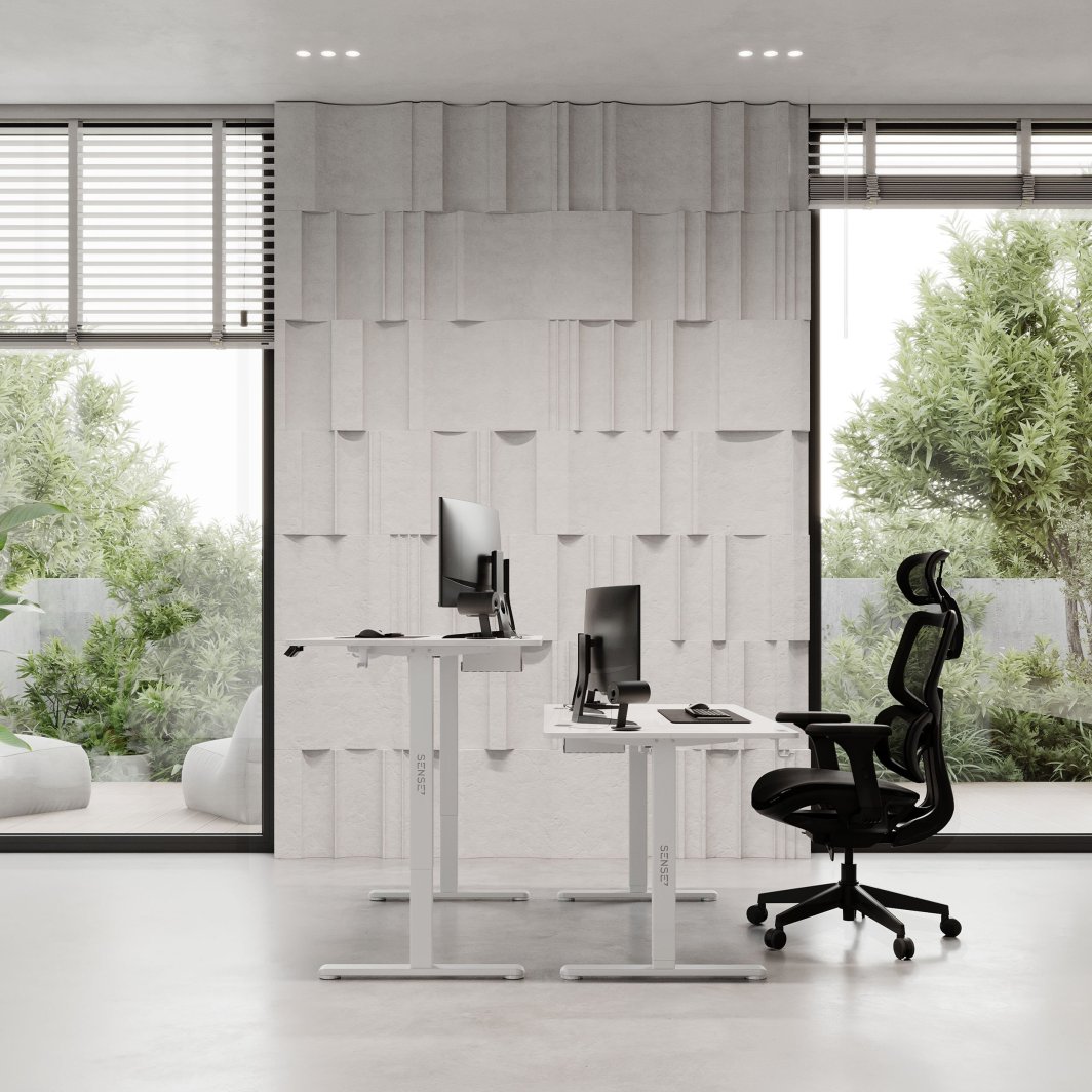 Tavolinë SENSE 7 Nojo, 140cm x 70cm, e bardhë