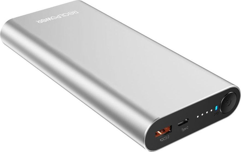 Powerbank Realpower PB-20000PD Pro, 20000mAh, i hirtë