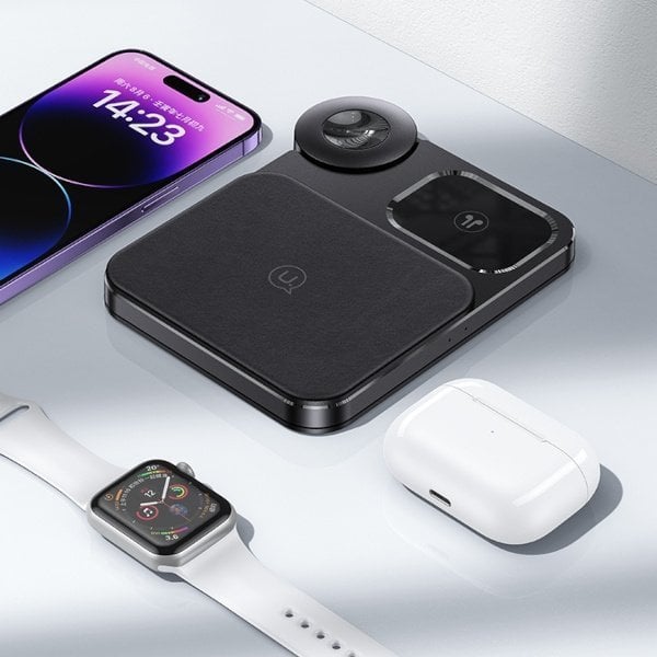 Karikues wireless Usams US-CD190, 3in1, 15W, i zi