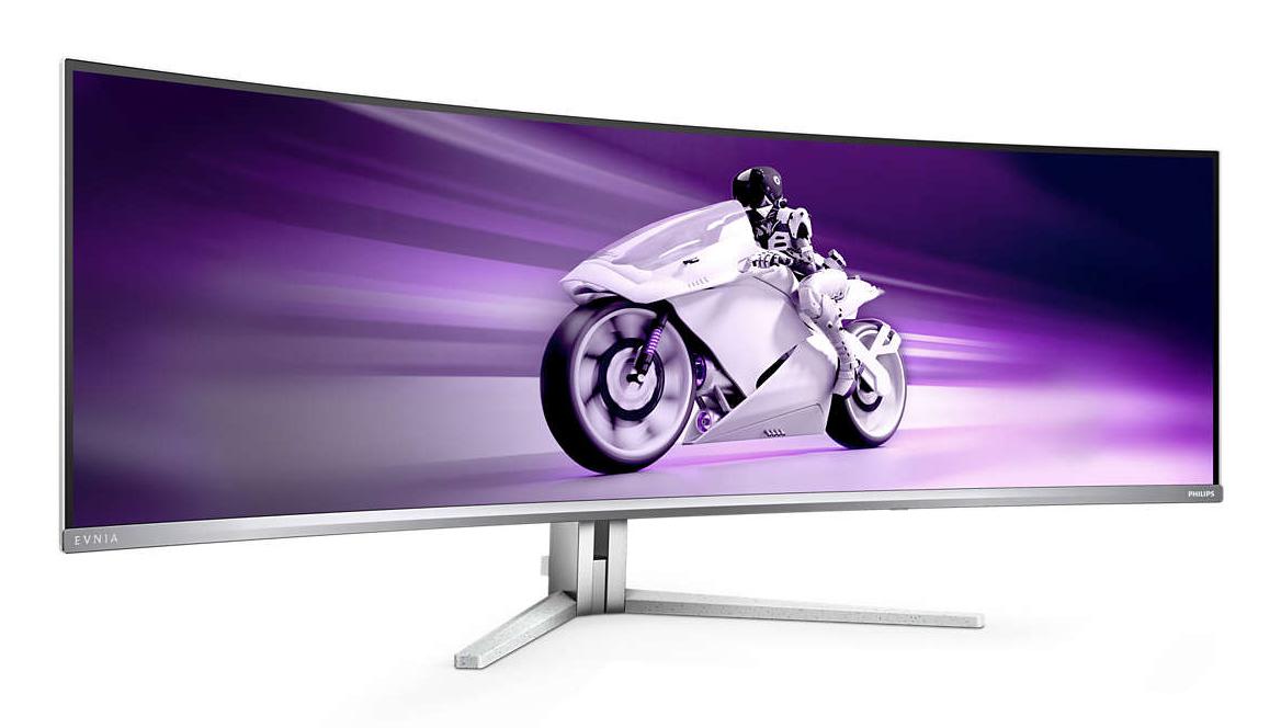 Monitor gaming Philips Evnia 8000 49M2C8900L, 49", Dual QHD QD OLED, i bardhë