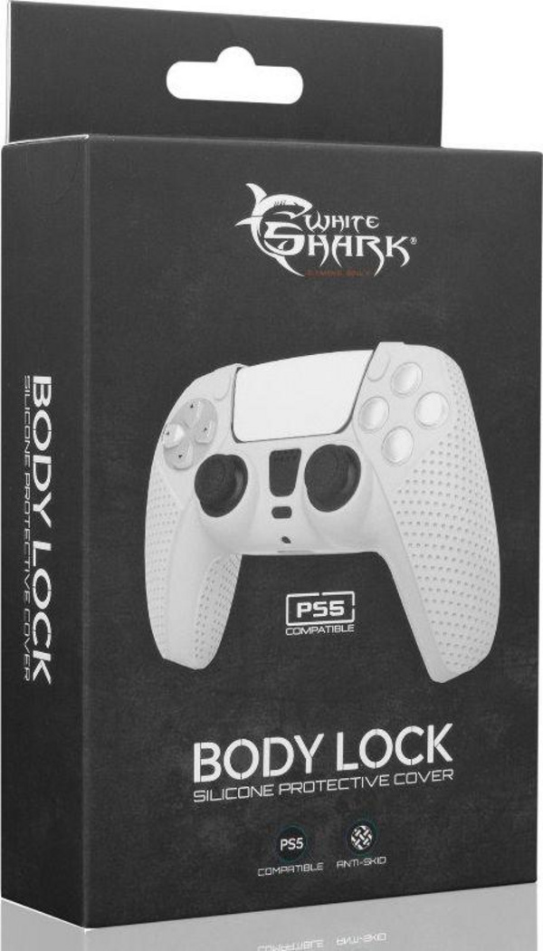Mbrojtëse kontrolleri për PS5 White shark, e bardhë
