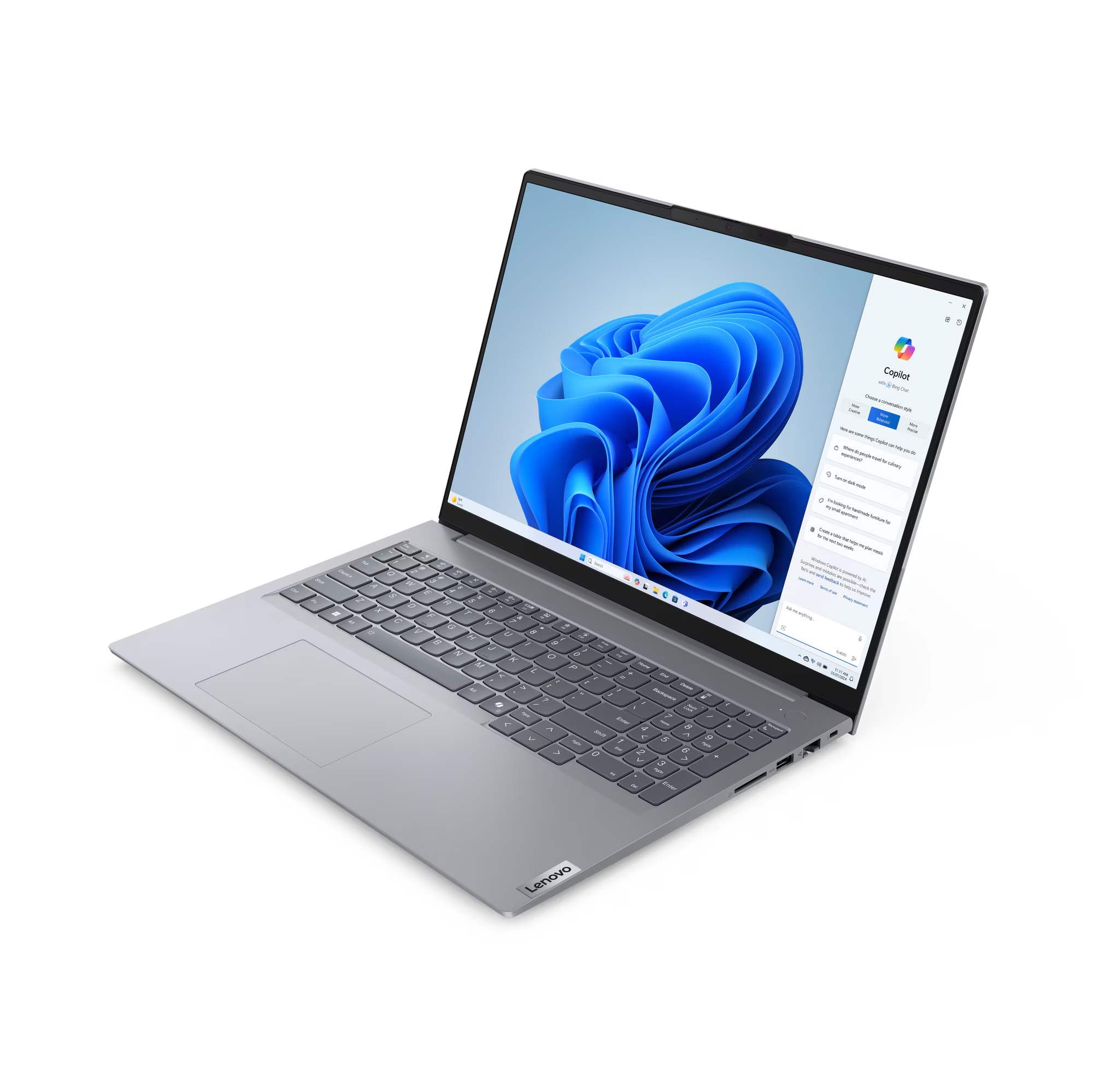 Laptop Lenovo ThinkBook 16 G7 IML, 16", Intel Core Ultra 5, 16GB RAM, 256GB SSD, Intel UHD Graphics, i hirtë