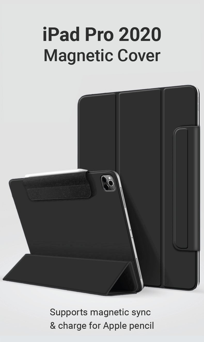 Mbulesë tablet eStuff Magnet Case iPad Pro 12.9", folio, e zezë