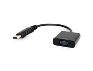 Adapter video Gembird A DPM VGAF 02, DisplayPort në VGA, Full HD, i zi