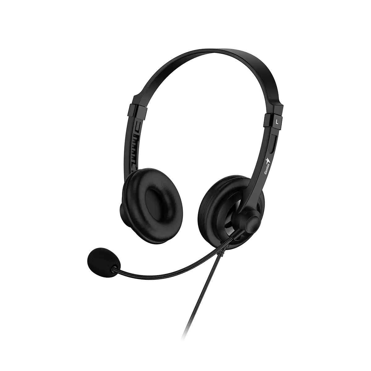 Kufje Genius HS-230U, USB, 1.8m, të zeza