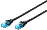 Кабел Digitus Patchcord (DK-1512-030/BL), U/UTP, Cat5e, 3m, црн