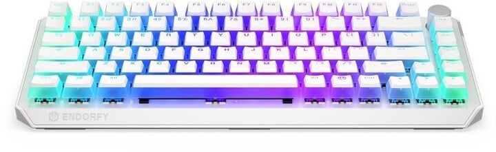 Tastierë Endorfy Thock 75% Wireless Pudding, TKL, Kailh Red, e bardhë, US