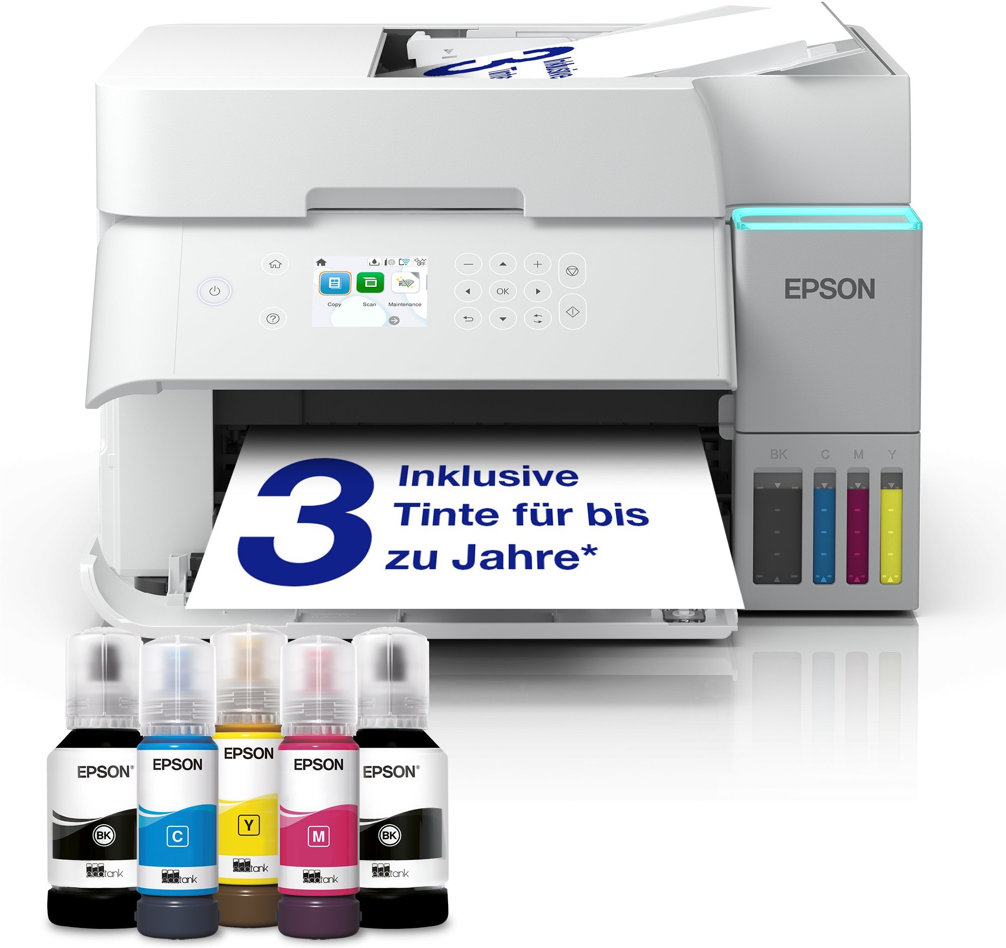 Printer shumëfunksional Epson EcoTank ET-3956, EcoTank, me ngjyra, i bardhë
