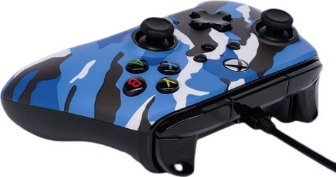 Kontroller PowerA Xbox Enhanced Camo, me kabllo, i kaltër