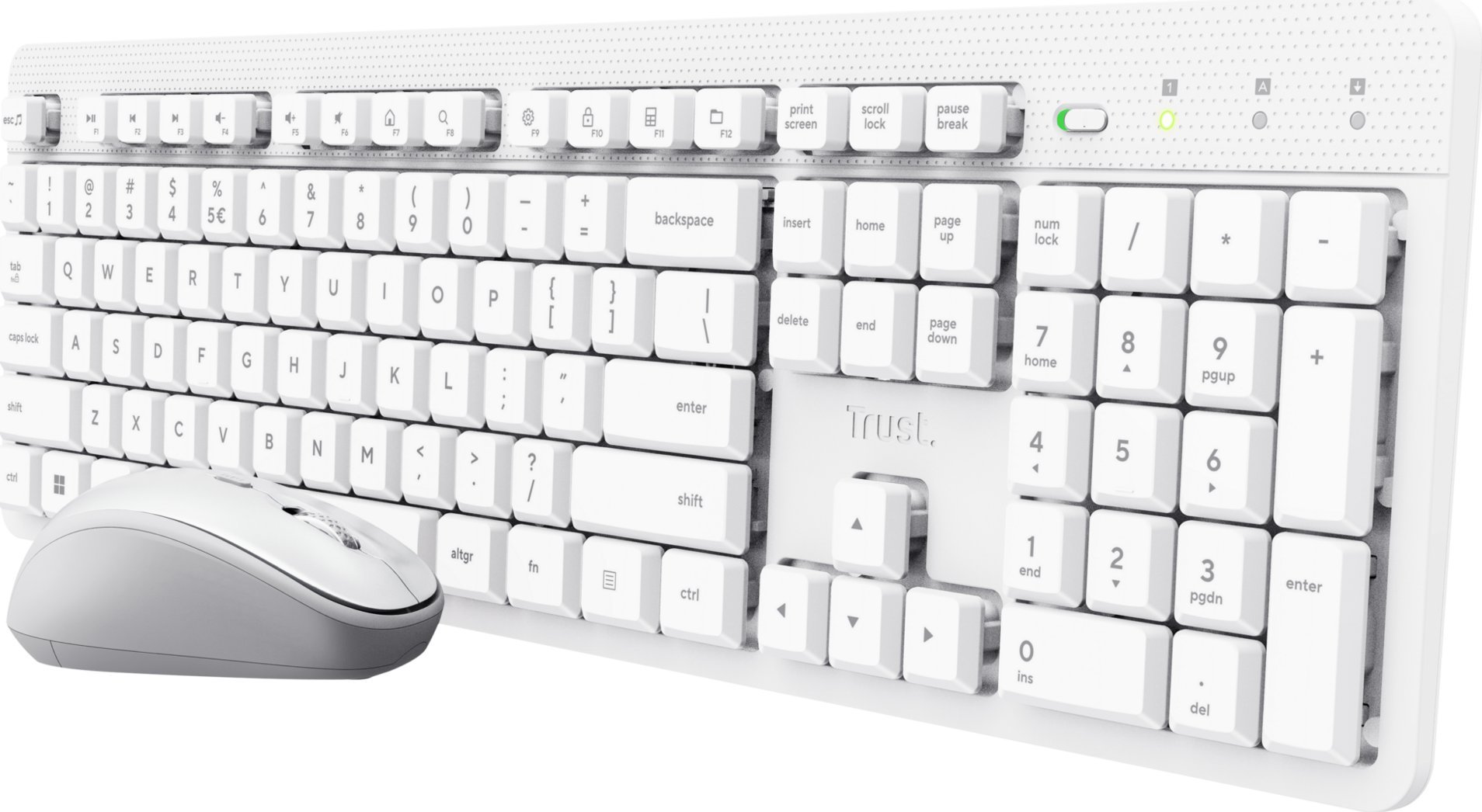 Set tastierë dhe maus Trust Ody II, wireless, për shtëpi dhe zyrë, i zi