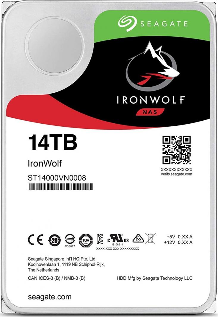 Disk i serverit Seagate IronWolf SATA III (ST14000VN0008), 3.5'', 14 TB, 6Gb/s