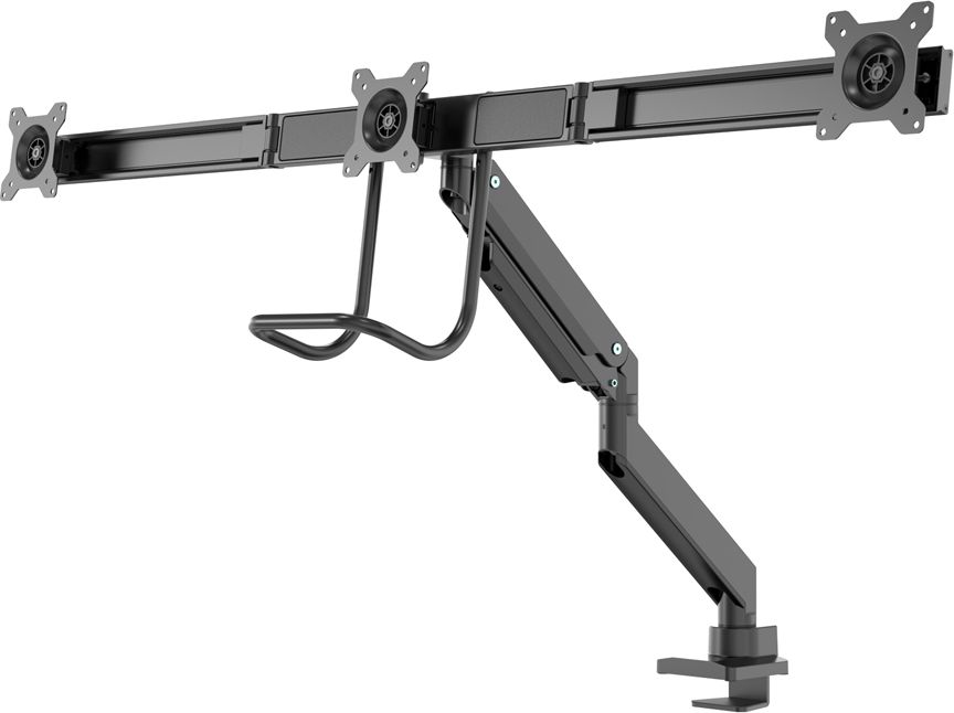 Mbajtëse tavoline për 3 monitorë Neomounts NM-D775DX3BLACK, 17"-24", VESA, e zezë