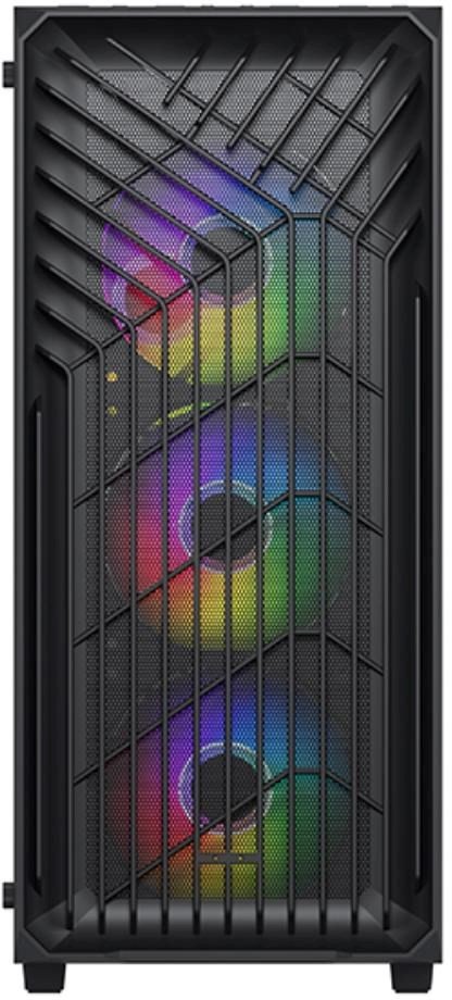 Kuti kompjuteri VeinX OD15A, ATX Midi Tower, panel anësor transparent, e zezë