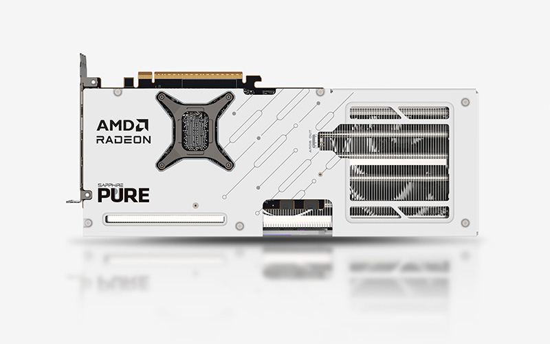 Kartë grafike Sapphire AMD Radeon RX 9070 XT PURE, 16GB GDDR6, e bardhë