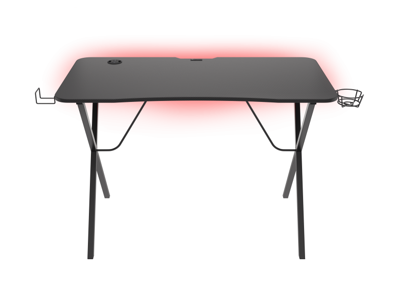 Tavolinë gaming Genesis, 113x60x75cm, dru i inxhinieruar, e zezë