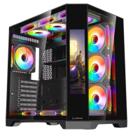 Kase PC Rampage Nova 9.16″ – LCD Screen, ARGB Fan, Black