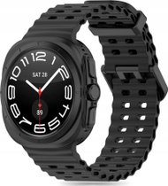 Rrip ore Tech-Protect Iconband për Samsung Galaxy Watch Ultra 47mm, TPU, sportiv, i zi