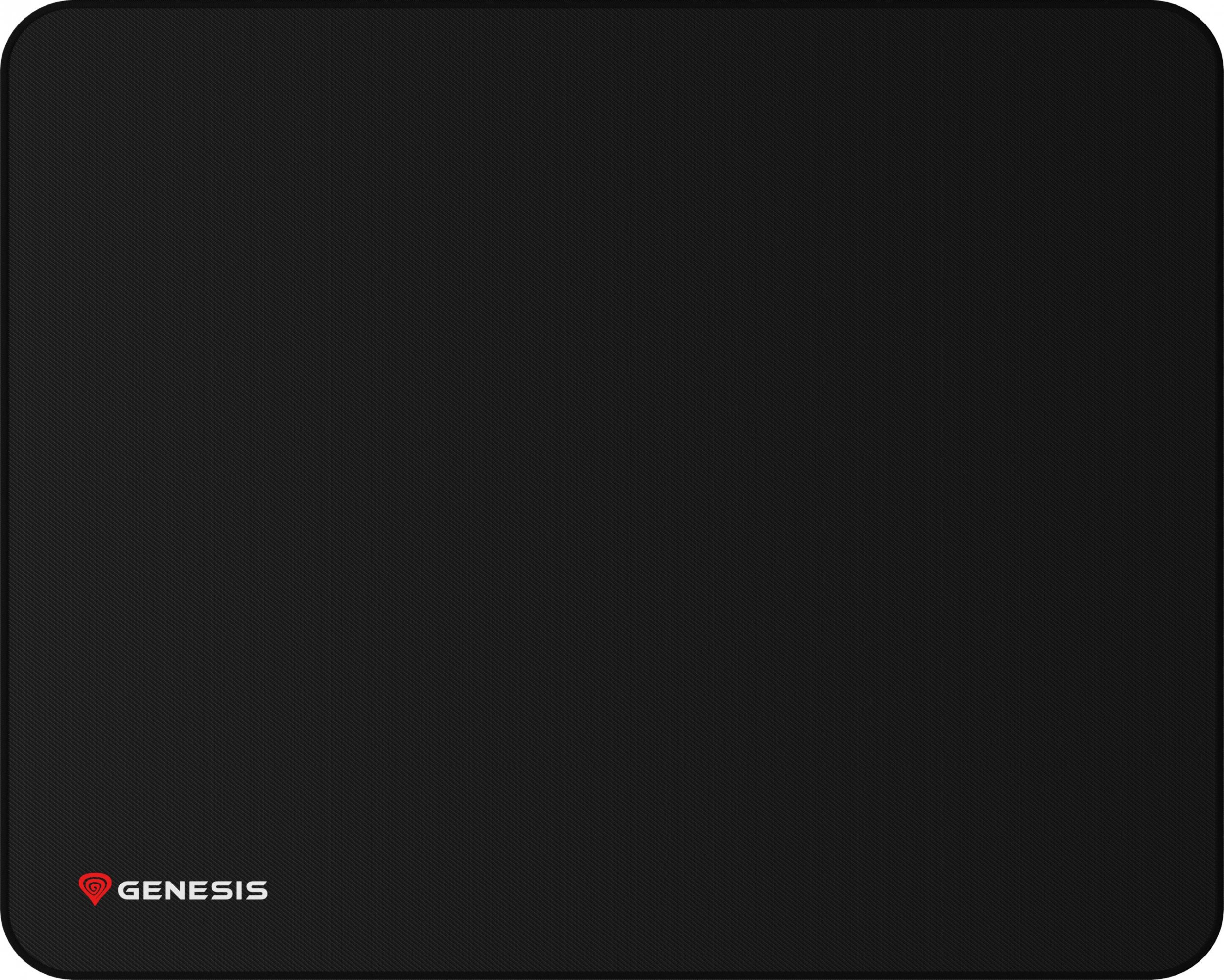 Mousepad Genesis Carbon 500 XL LOGO NPG-1346, 500 x 400 mm, kundër rrëshqitjes, i zi