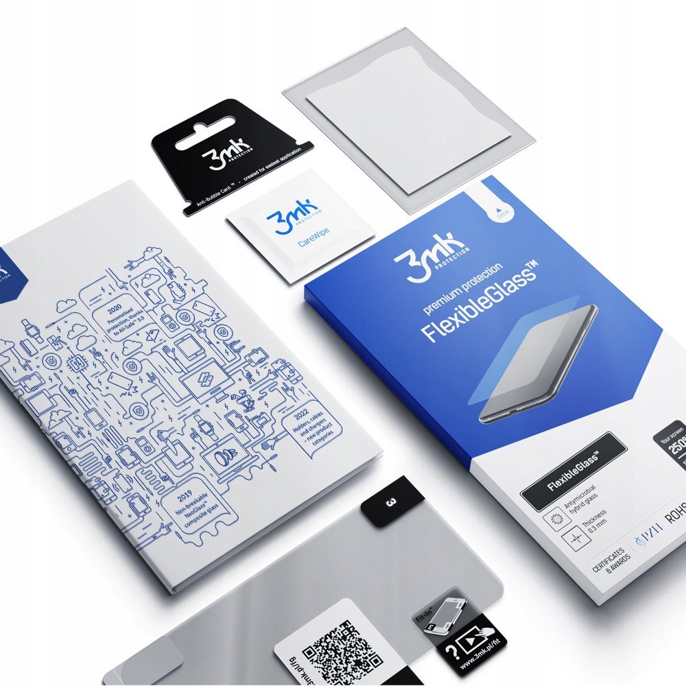 Mbrojtëse ekrani 3MK Hybrid Glass FlexibleGlass për Oppo Reno 14 Reno 14 Pro, transparente