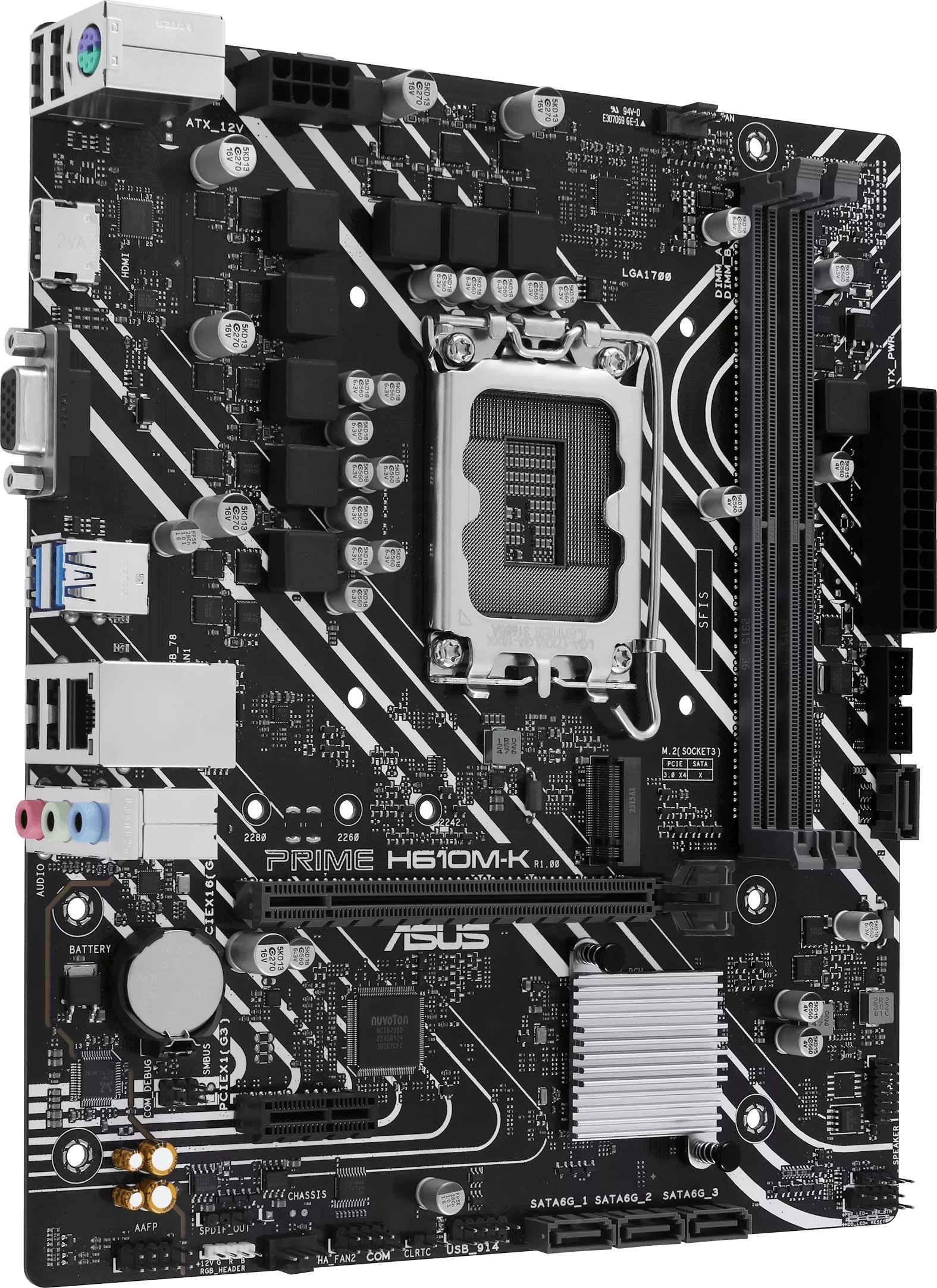 Pllakë amë Asus PRIME H610M-K, Intel 12th Gen, DDR5, mATX