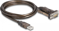 Adapter USB DeLOCK, USB 2.0 Type A në RS 232, D Sub 9 Pin, i zi