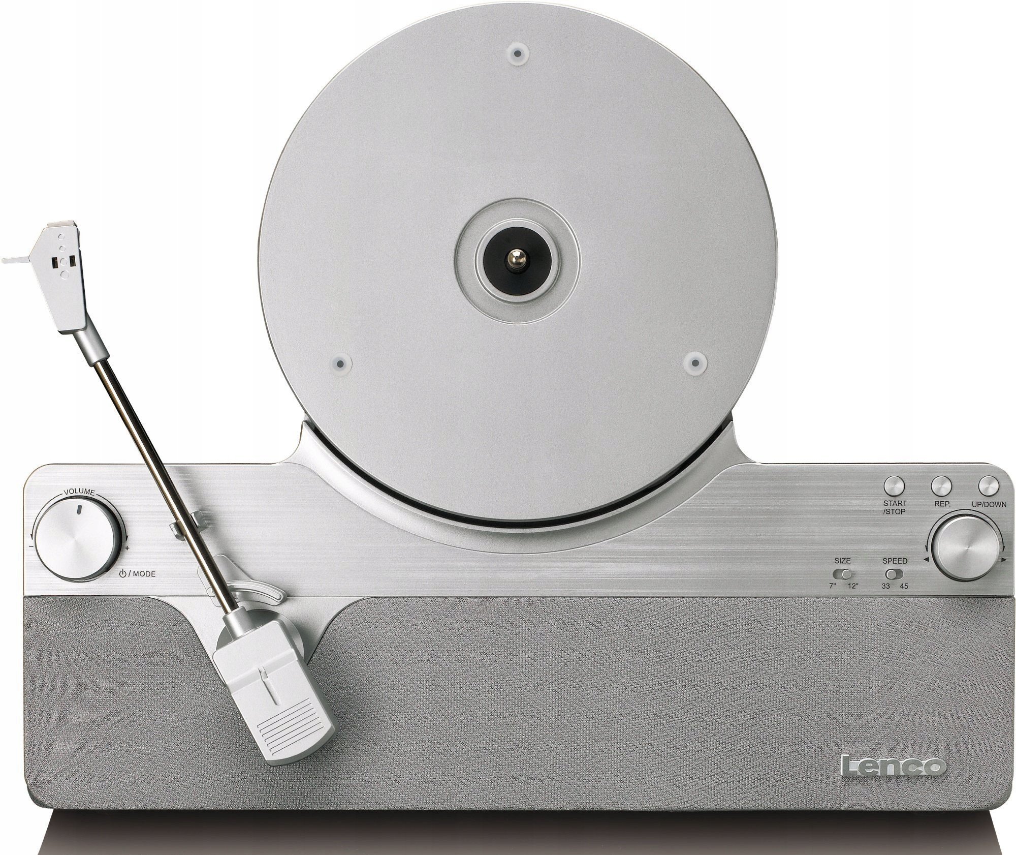 Gramafon Lenco LS Series Lsa 071, riprodhim vinyl, argjend dhe dru