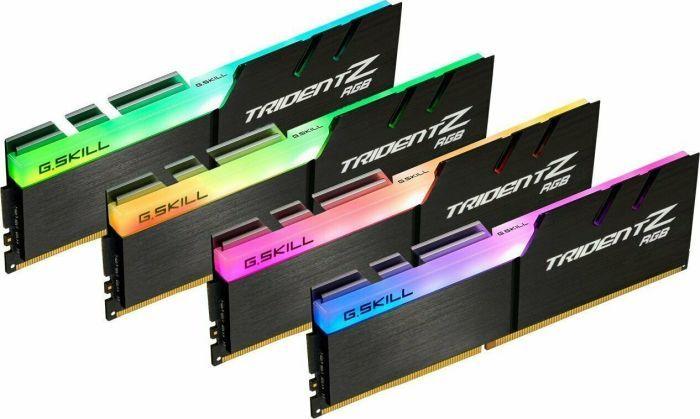 Memorie G.Skill Trident Z RGB, DDR4, 64 GB, 3600 MHz, CL18, F4-3600C18Q-64GTZR